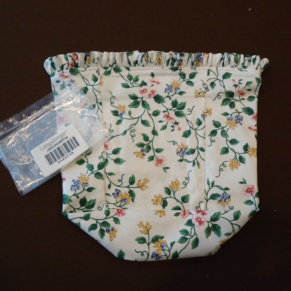 SOLD-Longaberger White Vine Liner for Large Spoon - Picture 6 of 7